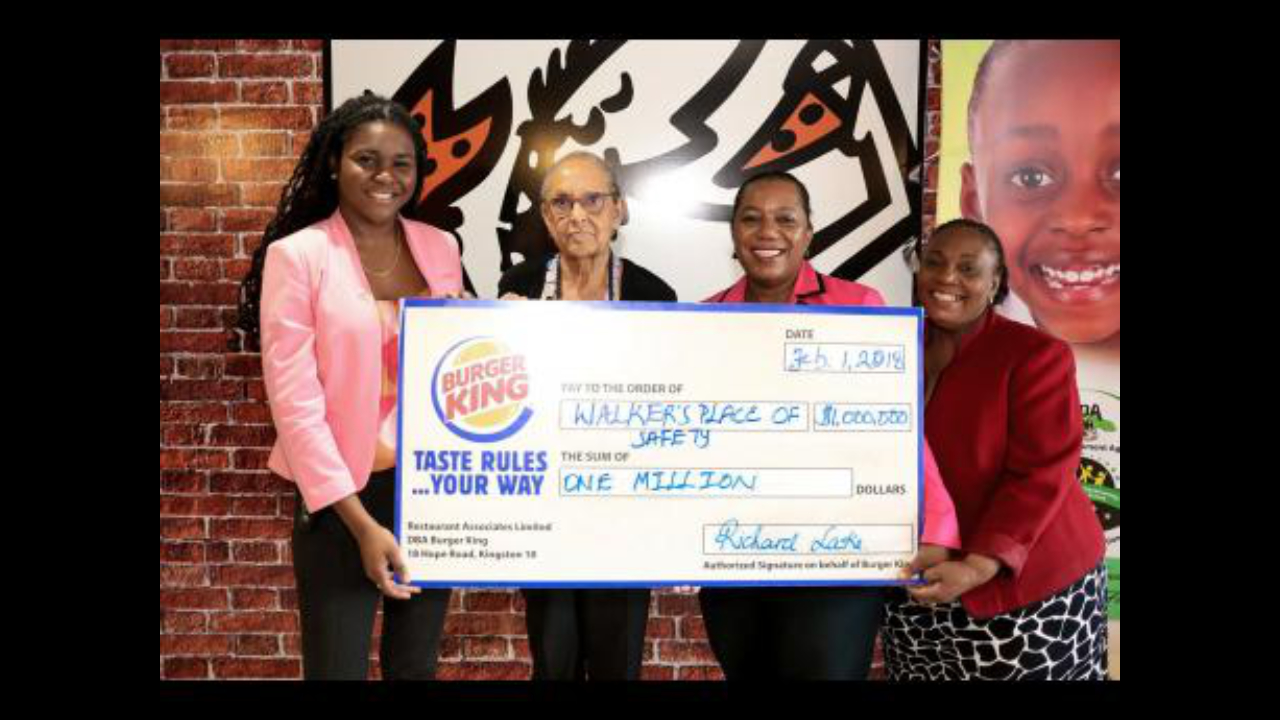 Burger King Donates To Walker's Place Of Safety